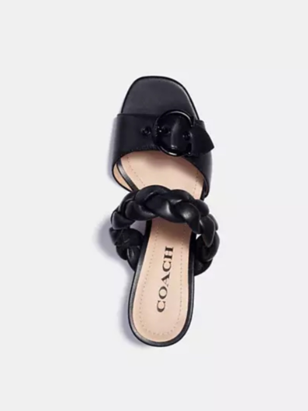 Coach Mollie Leather Sandals in Black – Size 8